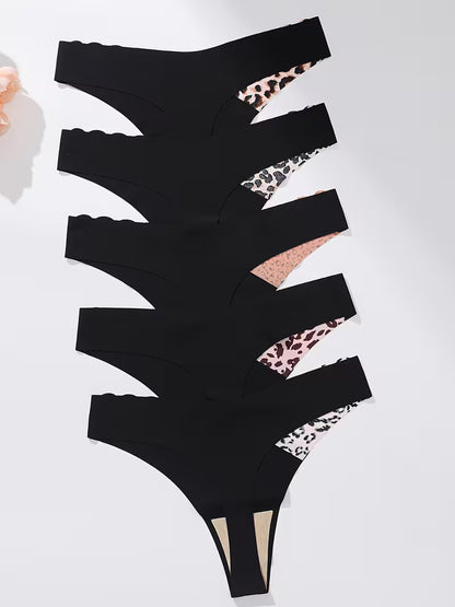 ✨ 5-Pack Seamless Scallop Women’s Underwear ✨